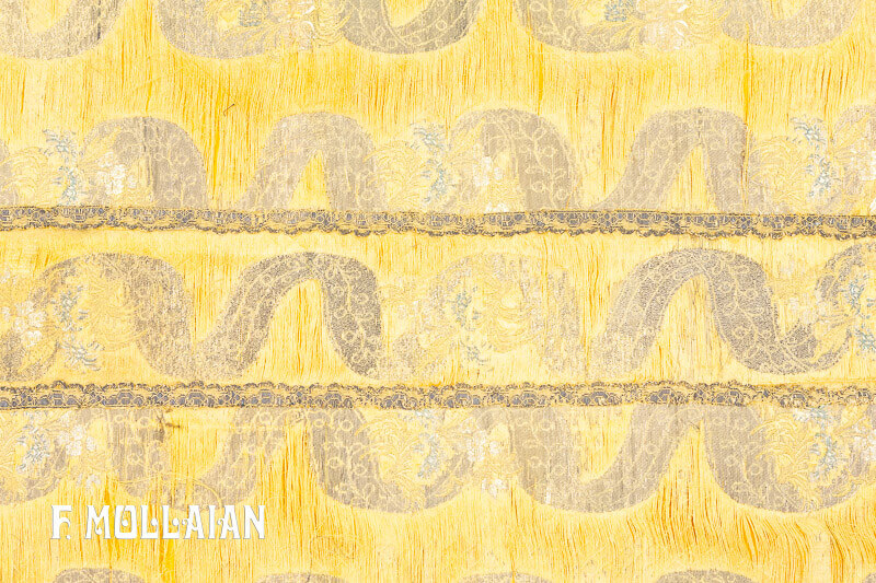 Tessuto antico cinese imperiale in seta e metallo (Kesi) n°:30123488